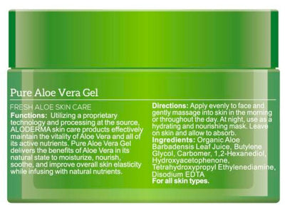 Aloe Vera Gel – Face & Body Moisturizer – For Hair Soothing Gel